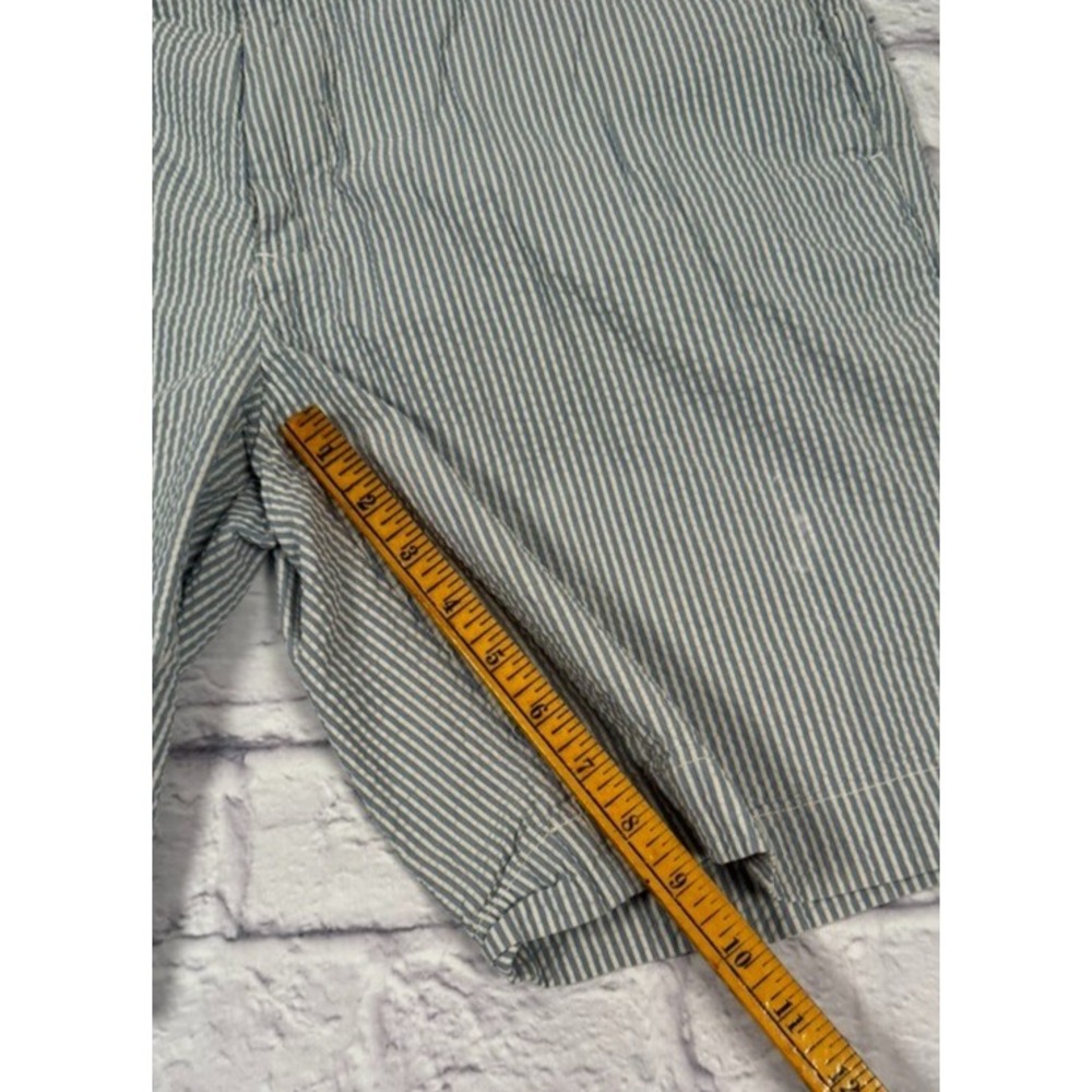 Polo Ralph Lauren Seersucker Chino Shorts Men 36 Blue White Stripe Suffield Fit - Picture 6 of 12